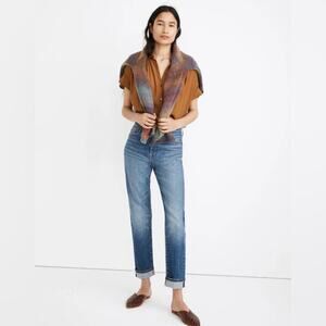 Madewell Classic Straight Jeans in Ives Wash: Selvedge Edition Size 25